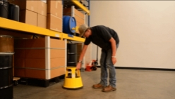 Steel Rolling Step Stool 17 In. Top Step Height 500 Lb. Capacity