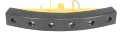 Steel/Rubber Push Bumper-Attachment to 2 In. Receiver 15 In. x 28 In. x 5-3/4 In. 