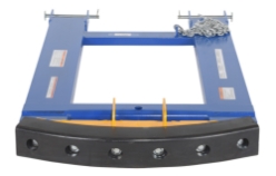 Steel/Rubber Push Bumper-Attachment to 2 In. Receiver 15 In. x 28 In. x 5-3/4 In. 