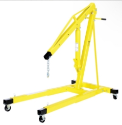 Steel Shop Crane Engine Hoist with Telescopic Legs 4000 Lb. Capacity