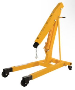 Steel Shop Crane Engine Hoist with Telescopic Legs 6000 Lb. Capacity