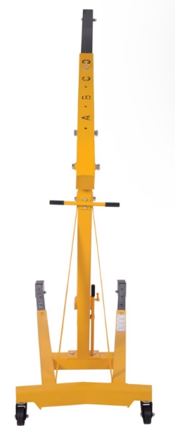 Steel Shop Crane Engine Hoist with Telescopic Legs 6000 Lb. Capacity