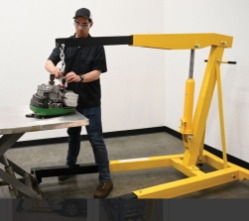 Steel Shop Crane Engine Hoist with Telescopic Legs 6000 Lb. Capacity