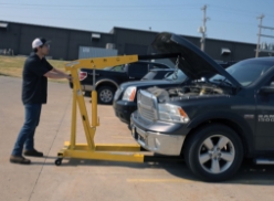 Steel Shop Crane Engine Hoist with Telescopic Legs 6000 Lb. Capacity