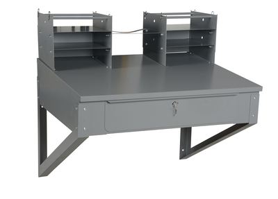 Steel Shop Desk Wall Mounted 30 In. x 36-3/4 In. x 19-1/2 In.