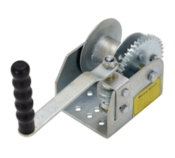 Steel Single Wall Mounted Hand Winch 1500 Lb. Capacity 