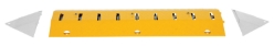 Steel Spiked Traffic Speed Bump 39" Wide 20 Ton Axle Load Capacity
