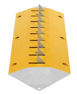 Steel Spiked Traffic Speed Bump 39" Wide 20 Ton Axle Load Capacity
