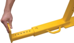 Steel Trailer Wheel Lock 24 In. x 35 In. For Use On Dual Tires