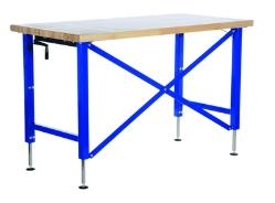 Steel/Wood Manual Adjustable Ergonomic Work Bench 60 In. x 30 In. 750 Lb. Capacity