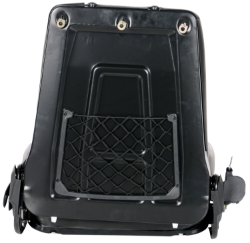 Vinyl deluxe fork truck seat with seat belt 20.5 x 23 x 12 inch universal mount