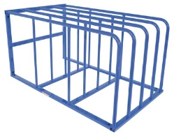 Welded Steel Standard Sheet Rack 50 In. x 84 In. x 44 In. 1,500 Lb. Capacity
