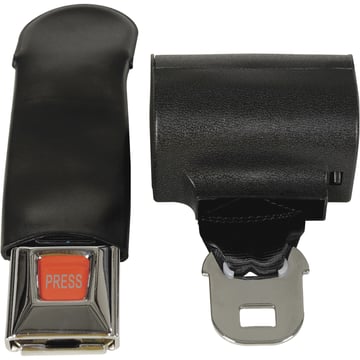 Fork truck safety belt black retractable with quick release button for forklift