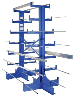 Steel Dual Sided Bar Stock Tree Starter Unit 7 Levels 500 Lb. Capacity Per Arm 