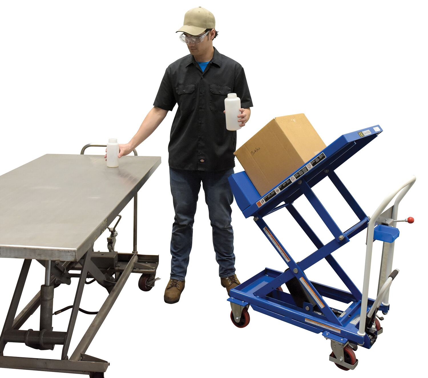 Steel Lift and Tilt Carts with Sequence Select 19-1/2 In. x 30 In. 400 Lb. Capacity - Creative Coating Solutions