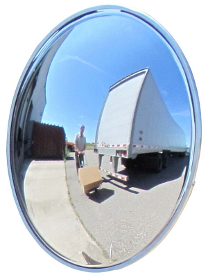 Acrylic Deep Indoor Convex Mirror Indoor 24 In. Width - Creative Coating Solutions