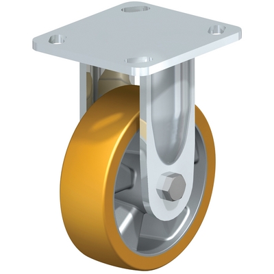 Polyurethane rigid caster 5 inch 2 inch width 770 lb capacity non-marking non-staining