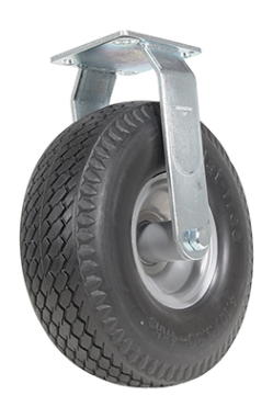 Flat-free rigid caster 10 inch diameter 3 inch width 300 lb capacity