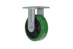 Polyurethane rigid caster with hub 6 inch 2 inch width 900 lb capacity non-marking