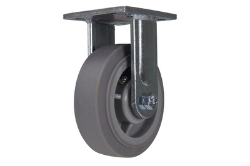 Duratek thermoplastic rubber rigid caster 6 inch diameter 2 inch width 600 lb capacity