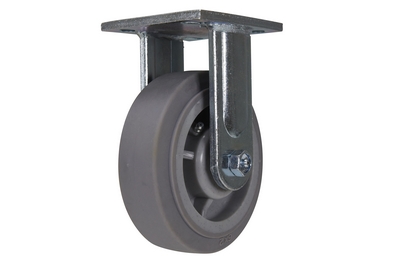 Duratek thermoplastic rubber rigid caster 6 inch diameter 2 inch width 600 lb capacity