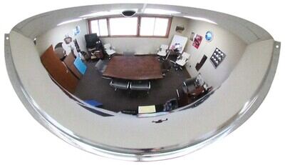 Acrylic Industrial Dome Mirror 180 Degrees Distance Covered 48 Ft. - Creative Coating Solutions