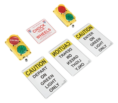 Polypropylene Traffic System Stop Go Set 12V LED 3-3/4 In. x 6-1/2 In. x 11-1/2 In.