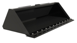Steel Heavy Duty Low Profile Skid Steer Bucket 72 In. 