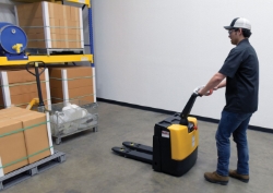 Steel Fully Powered Electric Pallet Truck 20 In. x 47 In. 2,600 Lb. Capacity