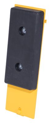 Molded rubber steel class III fork truck carriage bumper 2 inch depth bolt on