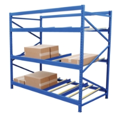 Steel Carton Flow Rack 3 Ft. Length 3 Level 1,000 Lb. Capacity
