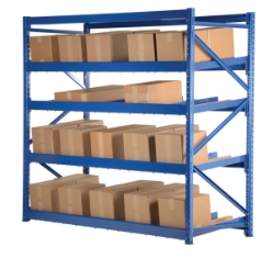 Steel Carton Flow Rack 4 Ft. Length 5 Level 1,000 Lb. Capacity 