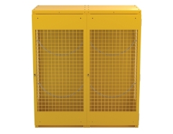 Steel Knockdown Vertical Cylinder Cabinet 32 In. x 60 In. x 68-1/4 In. 10-20 Cylinder Capacity