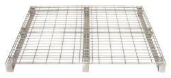 Galvanized Steel Welded Wire Pallet 48 In. x 48 In. 4,000 Lb. Capacity Gray