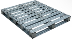 Galvanized Steel Pallet 48 In. x 40 In. x 4-3/4 In. 8,000 Lb. Floor Capacity