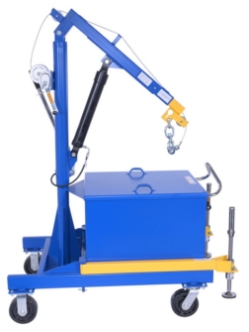 Steel Portable Cantilever Hoist 113-3/8 In. x 35-11/16 In. x 89 In. 4000 Lb. Capacity