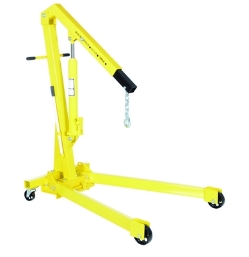 Steel Shop Crane Engine Hoist with Folding Legs 2000 Lb. Capacity