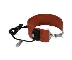 Poly drum heater for 5 gallon pails silicone rubber band adjustable thermostat chemical resistant