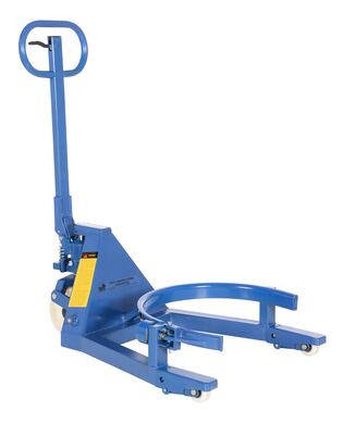 Steel portable drum jack for 55 gallon drums 660 lb capacity rim grip lifting