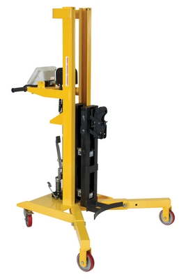 Steel ergonomic drum truck with built-in scale 900 lb capacity for 55 gallon drums