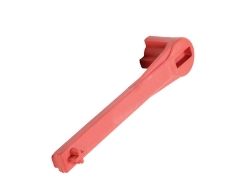 Non-sparking solid nylon drum bung nut wrench for flammable liquid handling