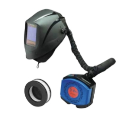 EZ Air powered air purifying respirator PAPR system for industrial painting and powder coating