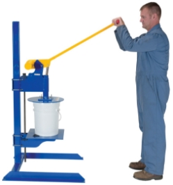 Steel Constructed Pail Lid Closing Press Machine 2-7 Gallon 250 Lb. Capacity 