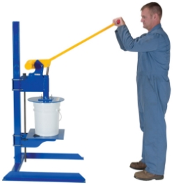 Steel Constructed Pail Lid Closing Press Machine 2-7 Gallon 250 Lb. Capacity 