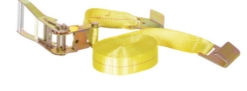 Polyester Ratcheting Cargo Strap with Flat Hook 27 Ft. Working Length 3,325 Lb. Working Load 