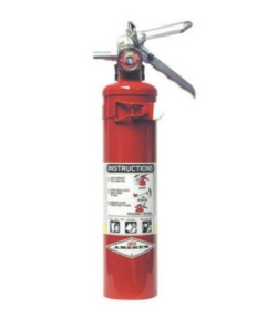 Amerex 2.5 lb ABC dry chemical fire extinguisher with vehicle bracket
