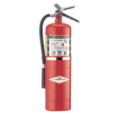 Amerex 10 lb ABC dry chemical fire extinguisher wall or forklift mount