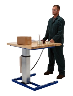 Steel Linear Actuated Adjustable Height Workstation 36 In. x 36 In. x 29-1/8 In. 500 Lb. Capacity 