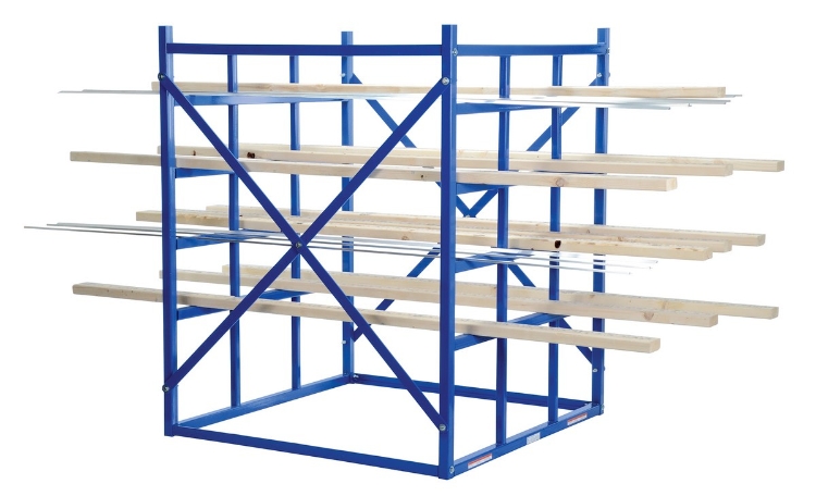 Steel Long Bar Pigeon Hole Rack 48 In. x 48-1/2 In. x 60 In. 7700 Lb. Capacity