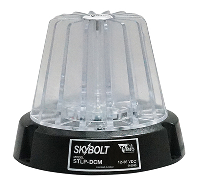 Polycarbonate magnetic fork truck LED strobe beacon light clear lens 4.5 x 4.5 x 4 inch